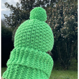 Gorro Rice niño Verde Flúor
