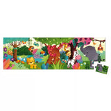 Maletín Redondo Puzzle Panorámico Jungla 36 piezas