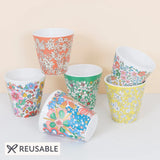 Vasos Liberty Garden Party Reutilizables