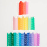 Mini Velas Trenzadas de Arcoíris