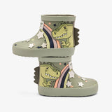 Botas de Lluvia Dinosaurio Khaki