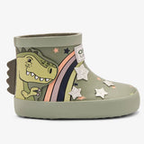 Botas de Lluvia Dinosaurio Khaki
