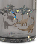 Vasos con purpurina Dinosaurios