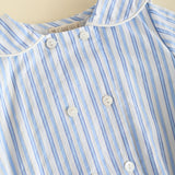 Ranita Cruzada Rayas Azul Cielo