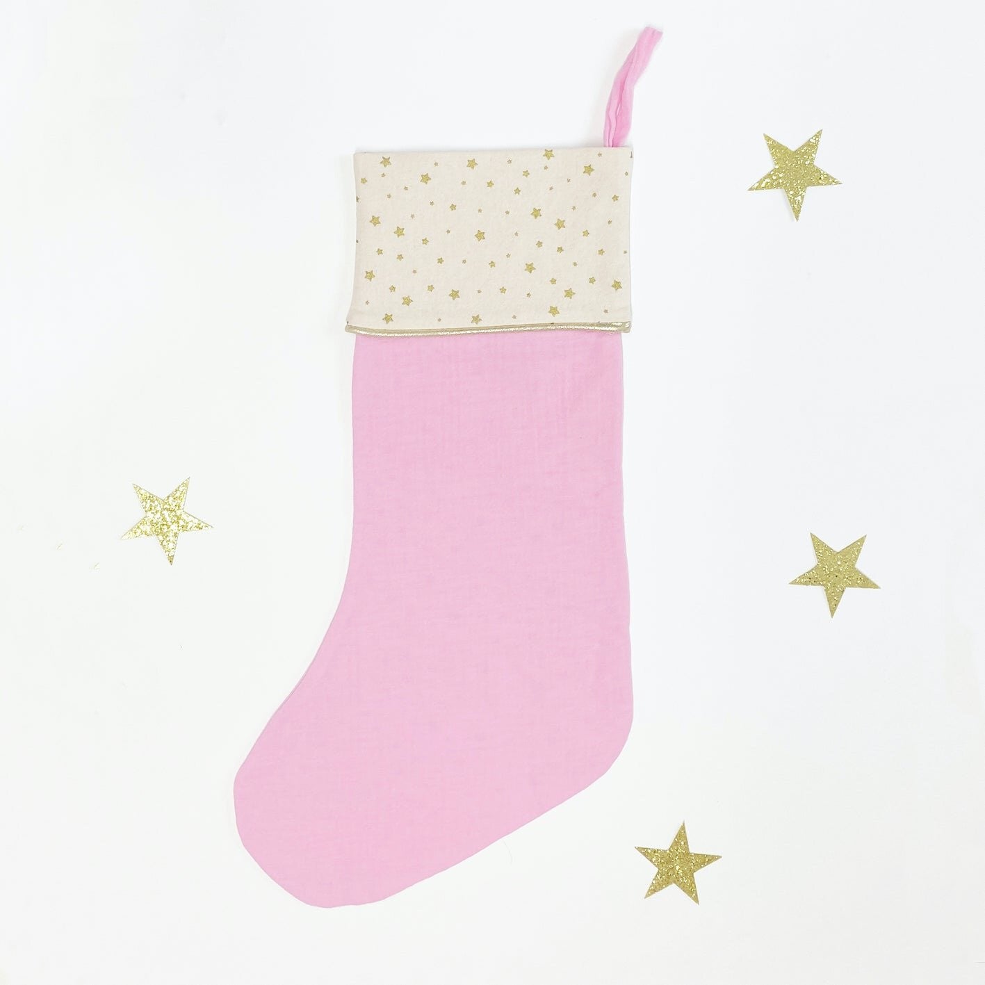 Calcetín de Navidad rosa