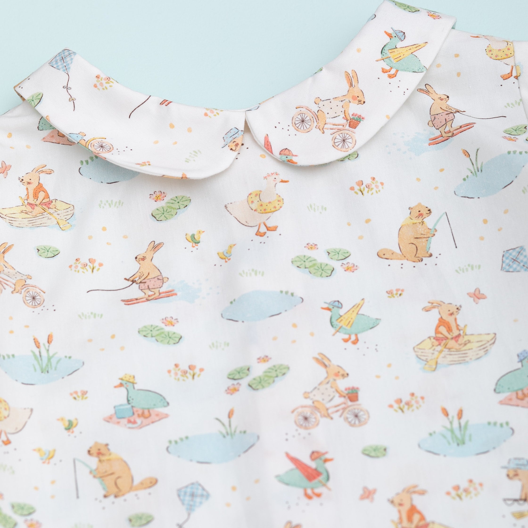 Camisa cuello bebé animalitos