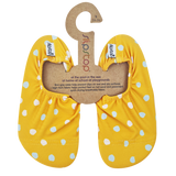 Slip stop lunares mostaza